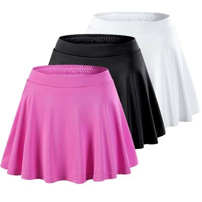 Children's Girls' Tennis Skirt Shorts Skirt Summer Mini Skirt with Inner Slip Stretch Pleated A-line Skirt