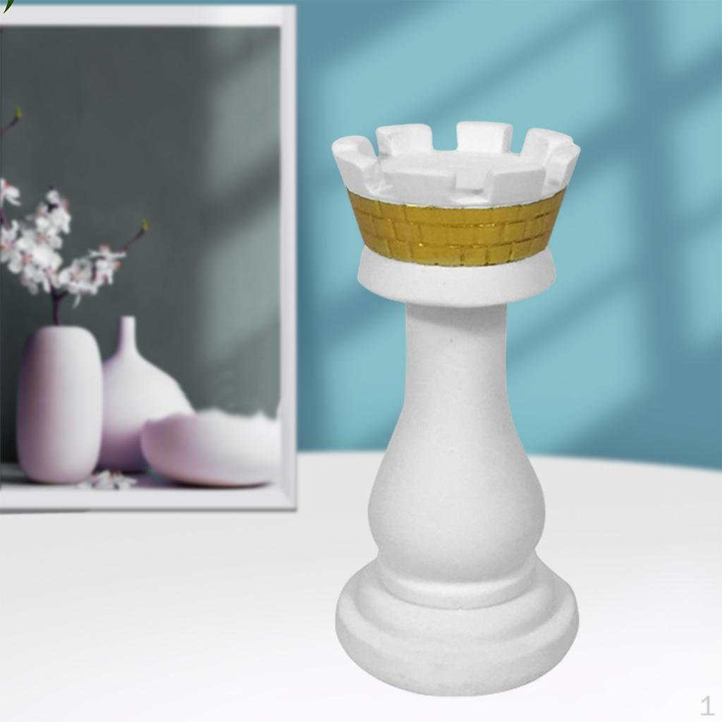 2pcs Chess Pieces Statue Sculpture Collectible Figurine Resin Crafts Home Decoration Contemporary