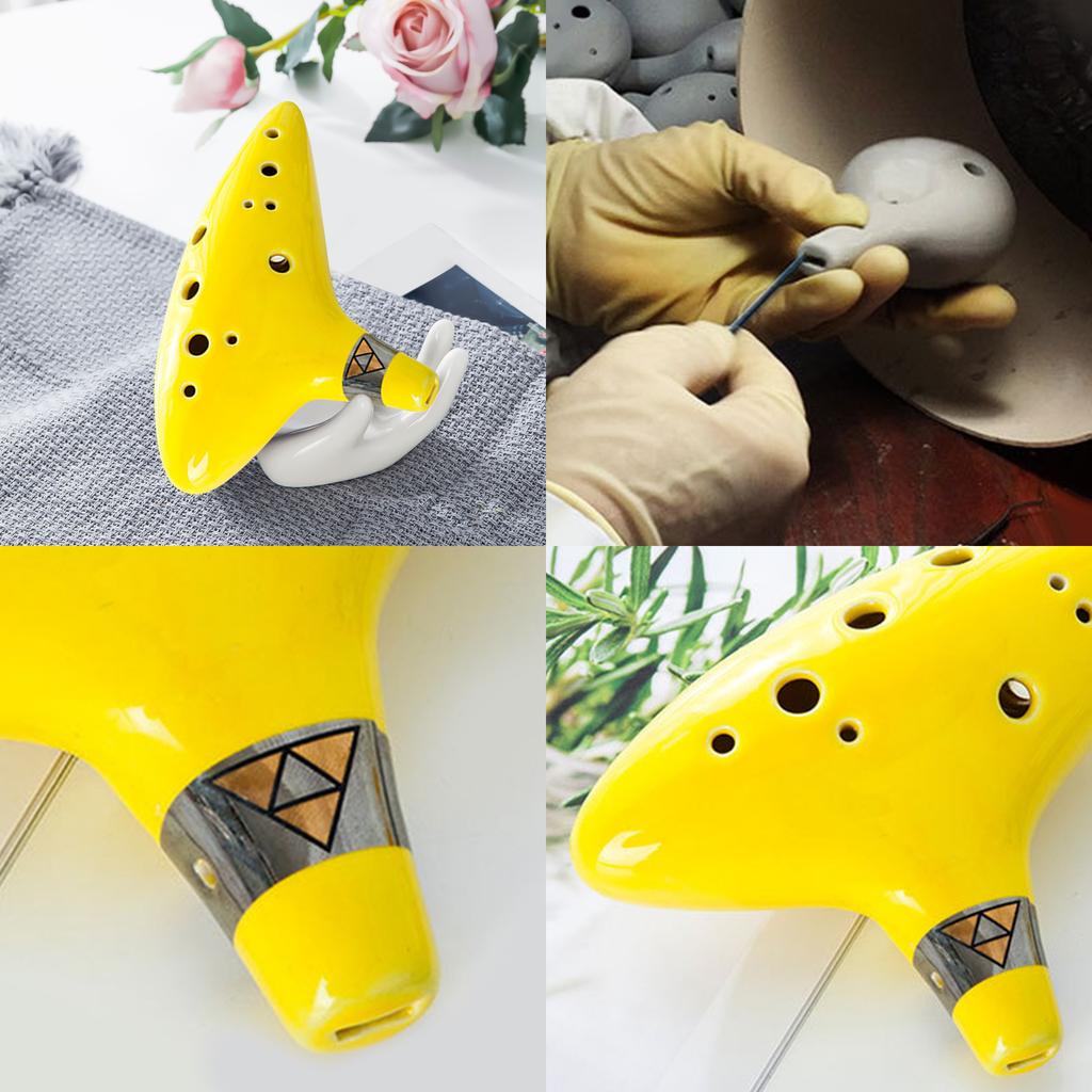 12-Loch Alto C Ocarina Tragbares Musikinstrument mit Schutztasche