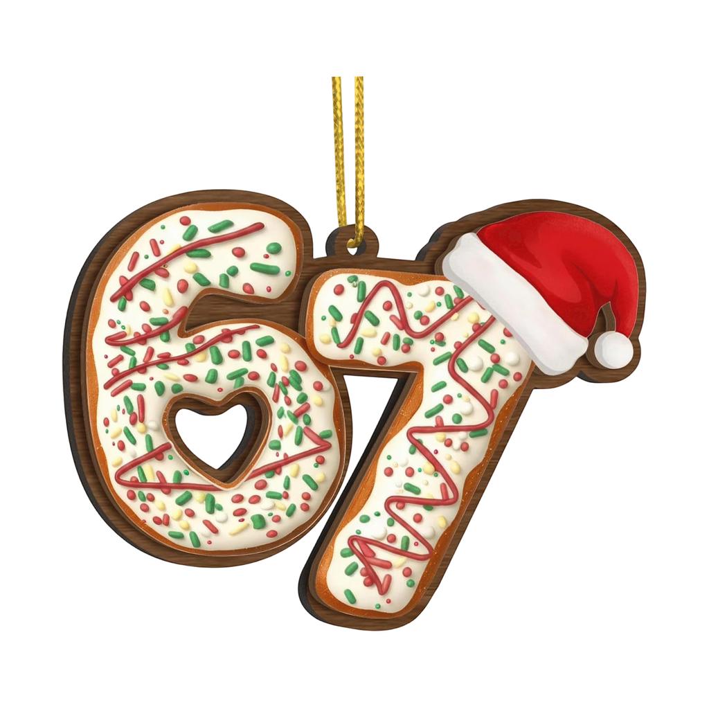 Decoration, Acrylic Hanging Ornament With Hole, Festive Numeral Pendant For  Fireplace, Door, Home Holiday Decorations,