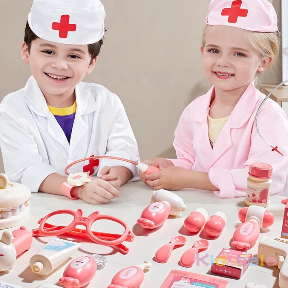 Kit de Doctor de Juego de Roles Familiar – Juguetes Médicos para Niños con Estetoscopio, Gafas y Herramientas, Divertido Regalo para Juego de Simulación