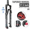 Widelec rowerowy amortyzowany Nanlio – skok powietrzny 120-140 mm, regulacja powrotu, koła 26″27.5″ 29″, prosty&stożkowy RL/LO Widelec MTB