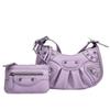 Shangxin Tang Yan same bag underarm pleated crescent bun mother shoulder bag retro rivet locomotive bag