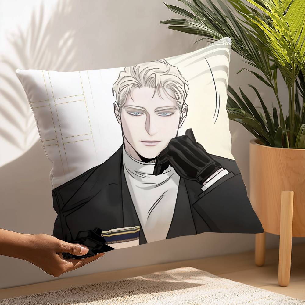 BL M-manhwa Anime Pillow Case Plush Fabric Soft Pillowcase Double Sided Print Cushion Cover Household Gifts