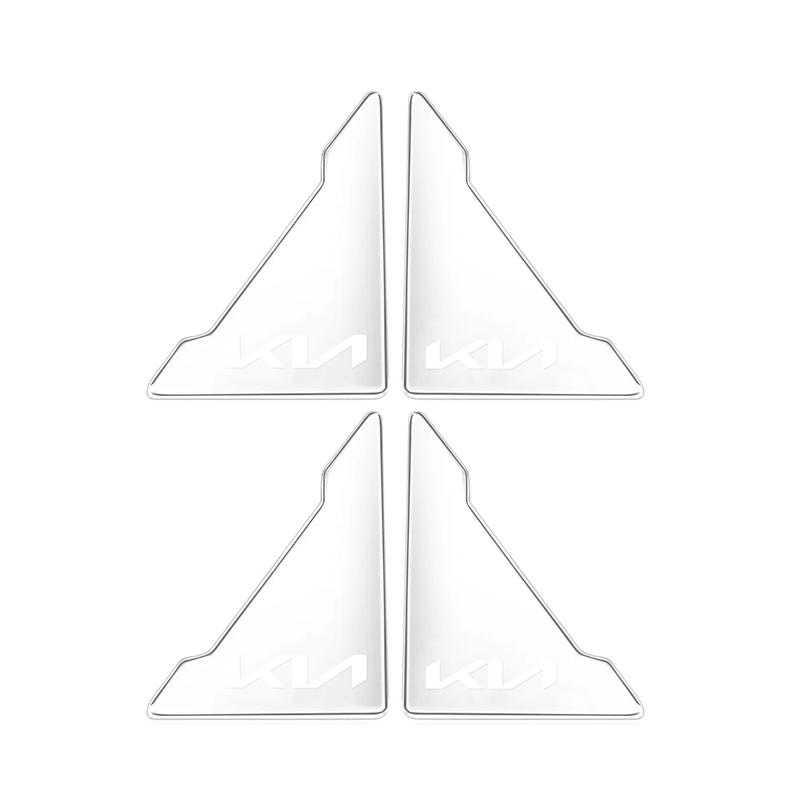 4Pcs Car Door Corner Anti-collision Protective Covers Stickers For KIA Ceed EV6 RIO Stonic K9 Sorento Stinger Niro Cadenza Soul ulsap11