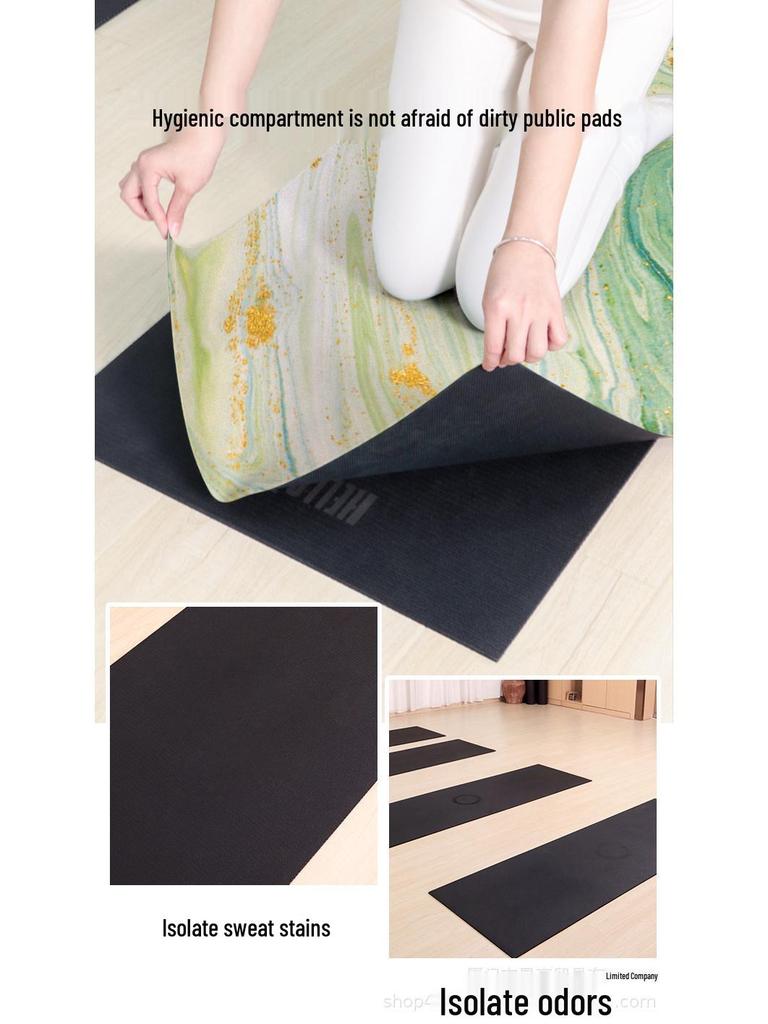 Outdoor Foldable Non-Slip Yoga Mat with Coconut Shell and Natural Rubber Cover