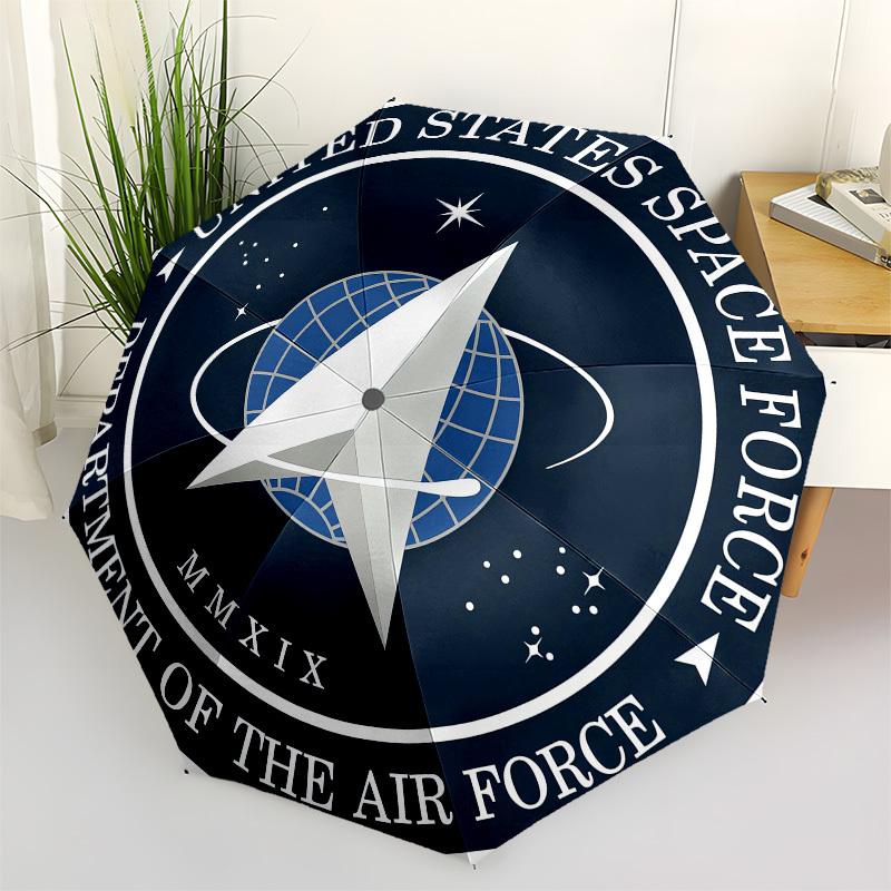 

1pc United States Space Force Umbrella with Plastic Handle,Suitable for All Seasons Home Travel Outdoor UmbrellaM980