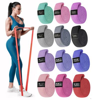 Set di Bande Elastiche Lunghe di Resistenza da 105 libbre Unisex Fitness Yoga Bande Elastiche Cerchio per Anca Coscia Banda per Squat Allenamento Attrezzatura da Palestra per Casa