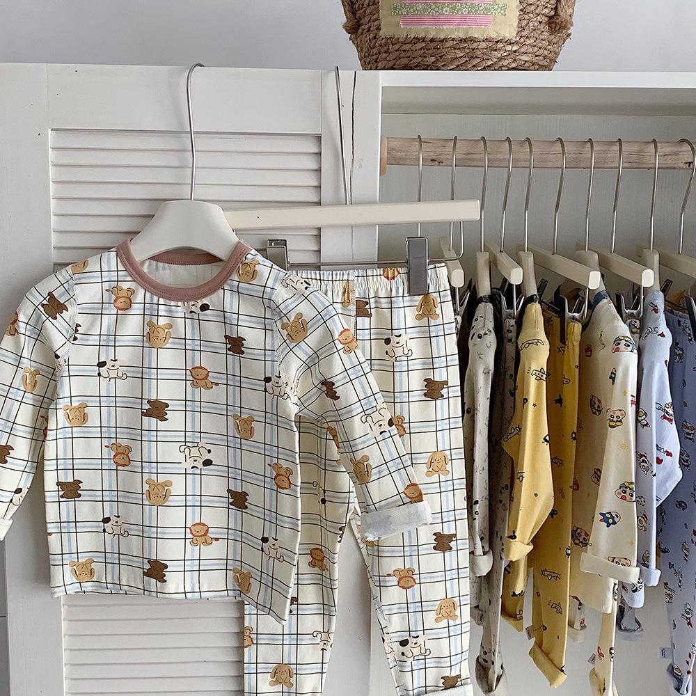 

Детский пижамный комплект в корейском стиле Kinoakiu - Теплая, милая, унисекс одежда для сна и аксессуары 90 cm