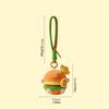 Key Buckle Hamburg Key Chain Lucky Plush Food Keychain Creative Fortune Burger Pendant  Women