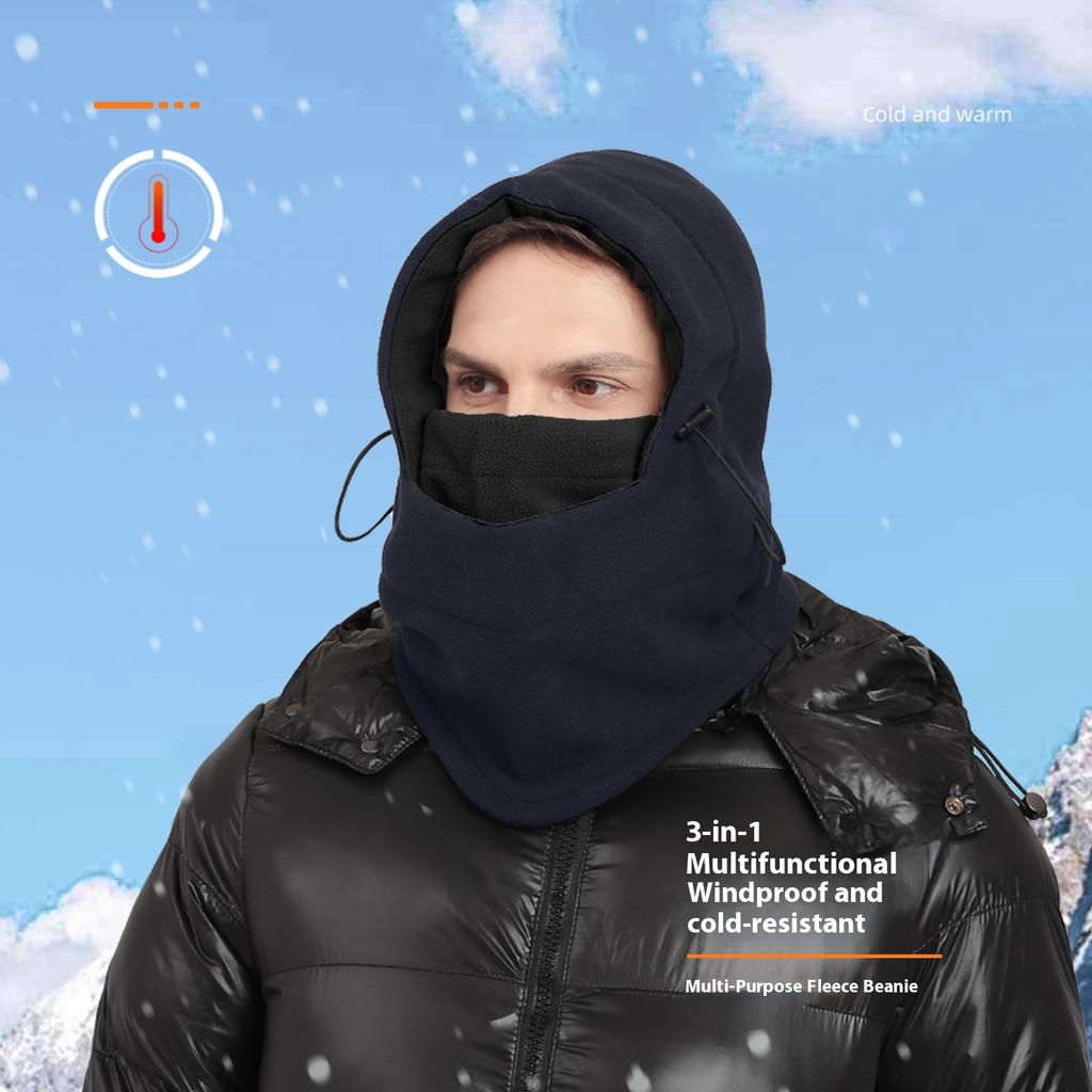 Outdoor Ski Fahren Kopfbedeckung Maske Fleece Sturmhaube Kopfbedeckung