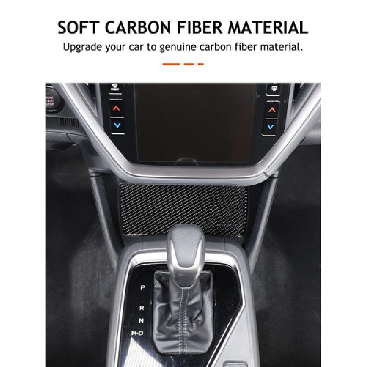Carbon fiber Center storage slot mat Trim sticker For Subaru Crosstrek 2024+
