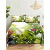 Green Plants Queen Sheet Set Girl, Lady's Room Leaf Bedding Set Bed Sheets And Pillowcases Bedding Flat Sheet Bed Sheet Set