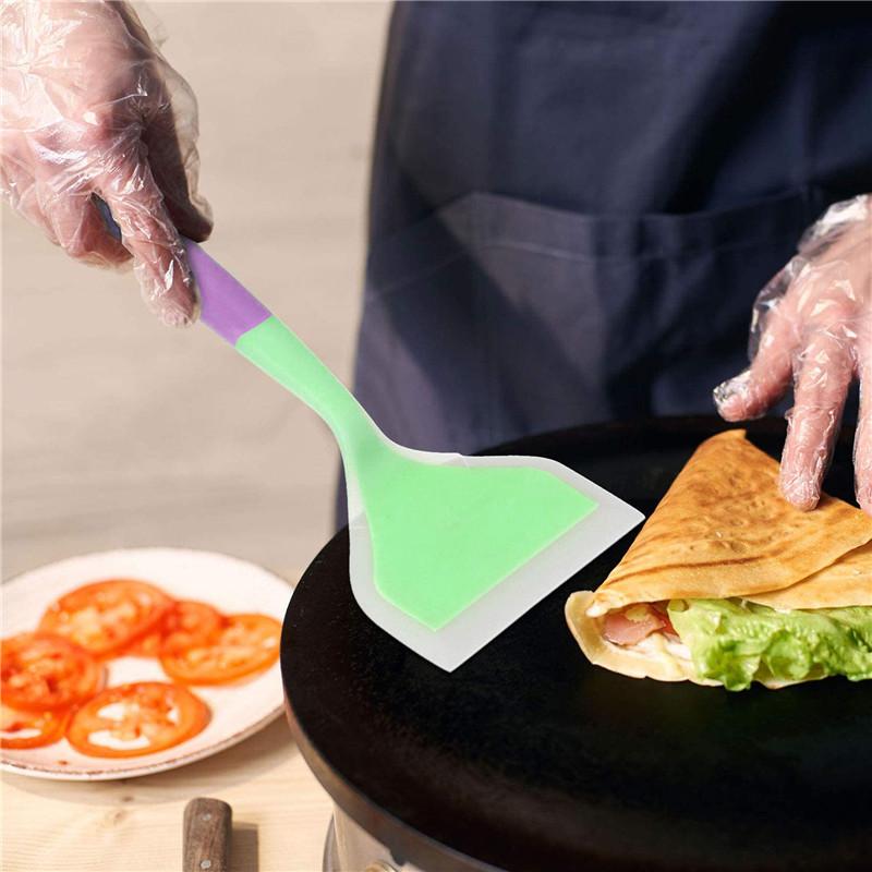 Non-Stick Silicone Spatula Home Kitchenware Cooking Utensils Beef Meat Cake Scraper Shovel Household Kitchen Accessories