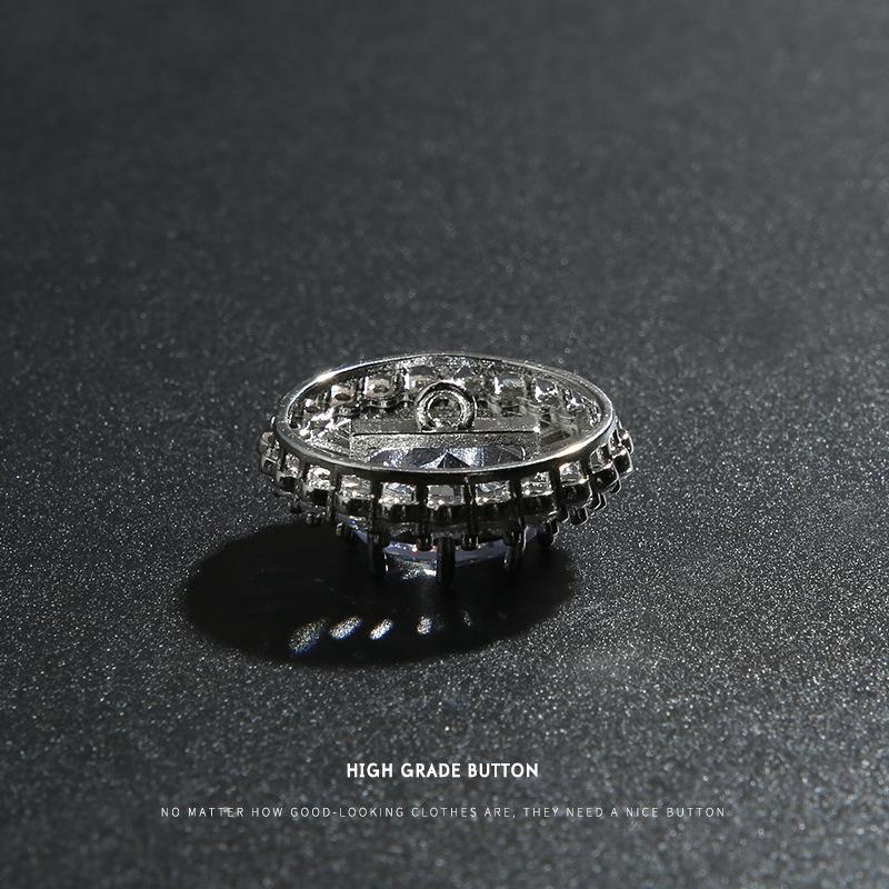 Premium Zircon Button Crystal Diamond Coat Fashion Decoration Exquisite Buttons Rhinestone Diamond High-End Clothes Buttons