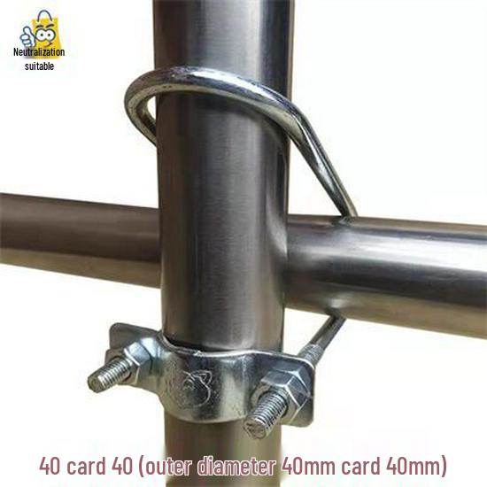 Double U-Bolt Galvanized Cross Pipe Clamp with Free Shipping