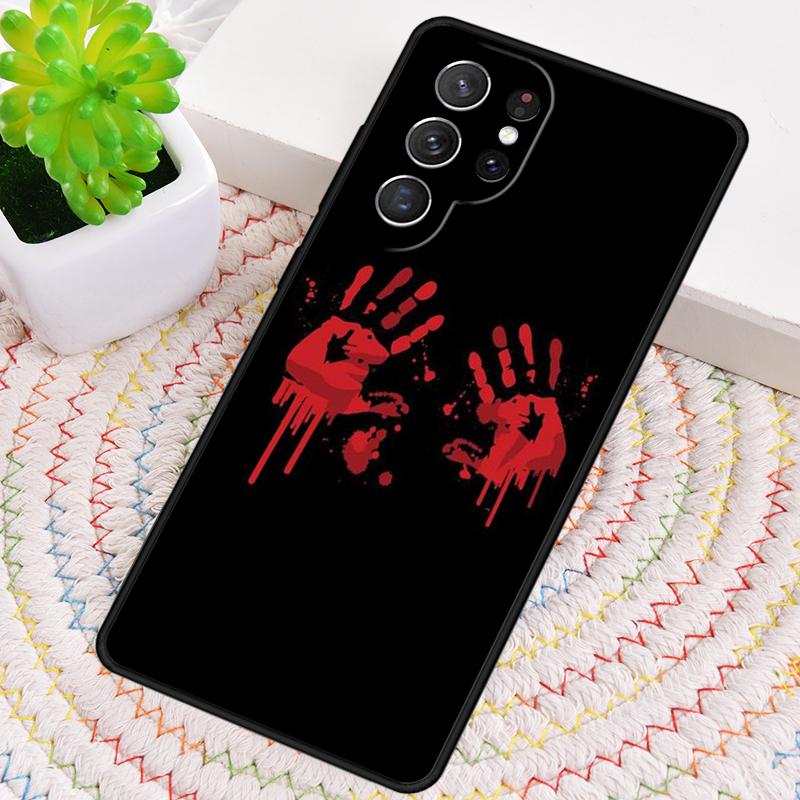 HALLOWEEN BLOODY SPLATTER Silicone Phone Case For Samsung Galaxy Note 10 Pro S26 S25 S24 S23 S22 S21 Plus S25Ultra Capa Cover
