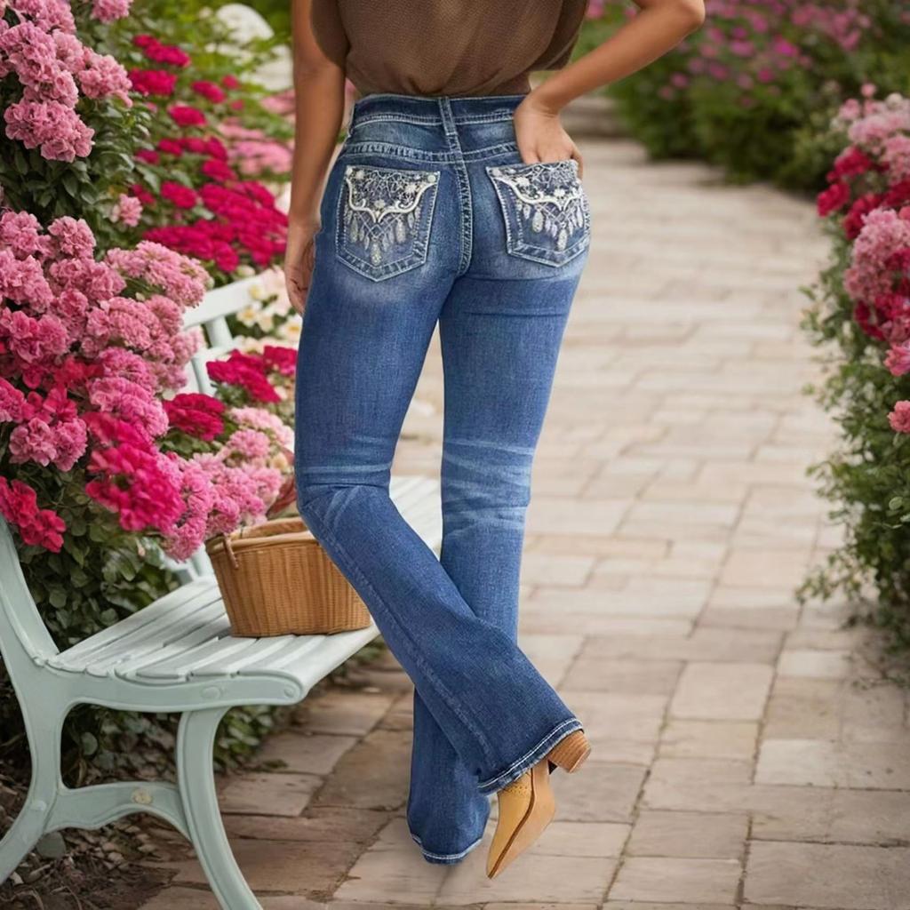 Women Baggy Mid Waist Jeans Wide Leg Loose Denim Pants Straight Leg Cropped Barrel Jeans