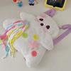Large Capacity Plush Ghost Backpack Korean Style School Bag Sweet Doll Stuffed Plush Bag  Travel