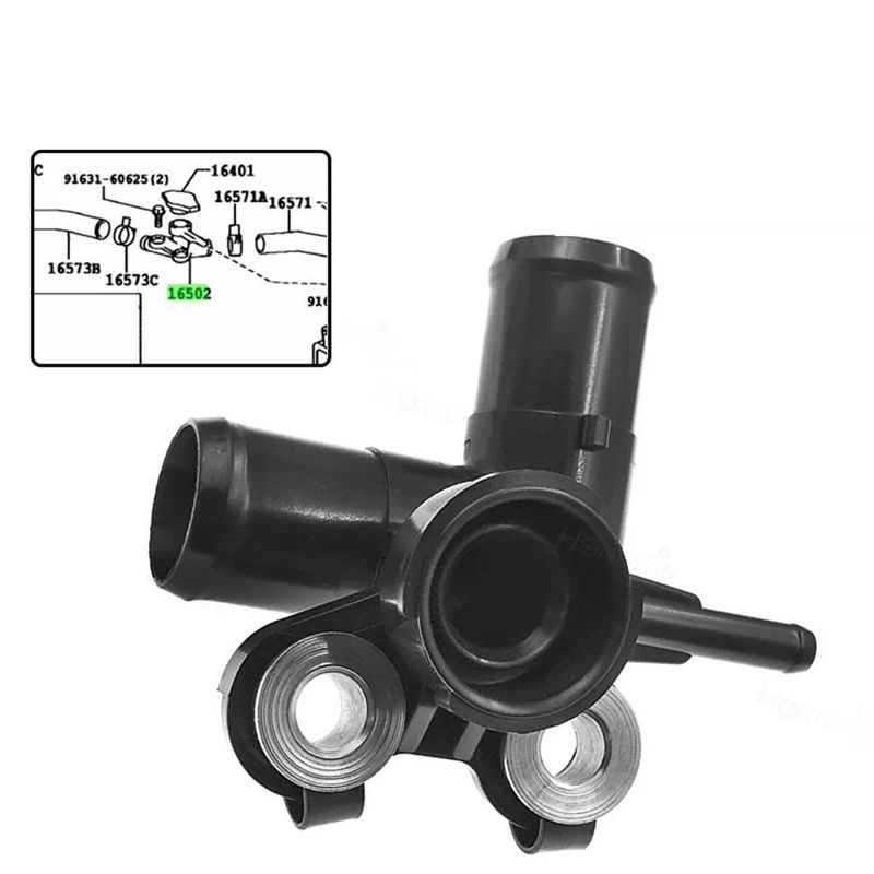 Durable-New Radiator Neck Thermostat Housing Water Flange For Toyota Succeed Probox NCP55V NCP51 1NZFE 2002+ 16502-21020 Accesso