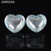 2pcs 6-50mm Twinkle Heart-shaped Ear Plug Tunnels Gauges Ear Stretcher Body Jewelry for Women Men