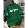 Men's Fashion T-shirt   Personalized Letters   Pattern Printed Men's T-shirt Top