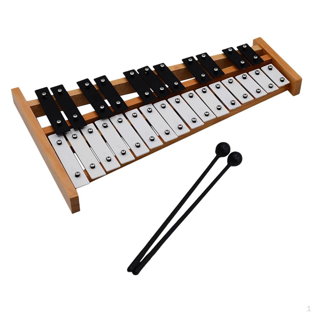 27 Note Wooden Xylophone Hand Knock Piano Toy Compact Glockenspiel Musical Instrument for Family