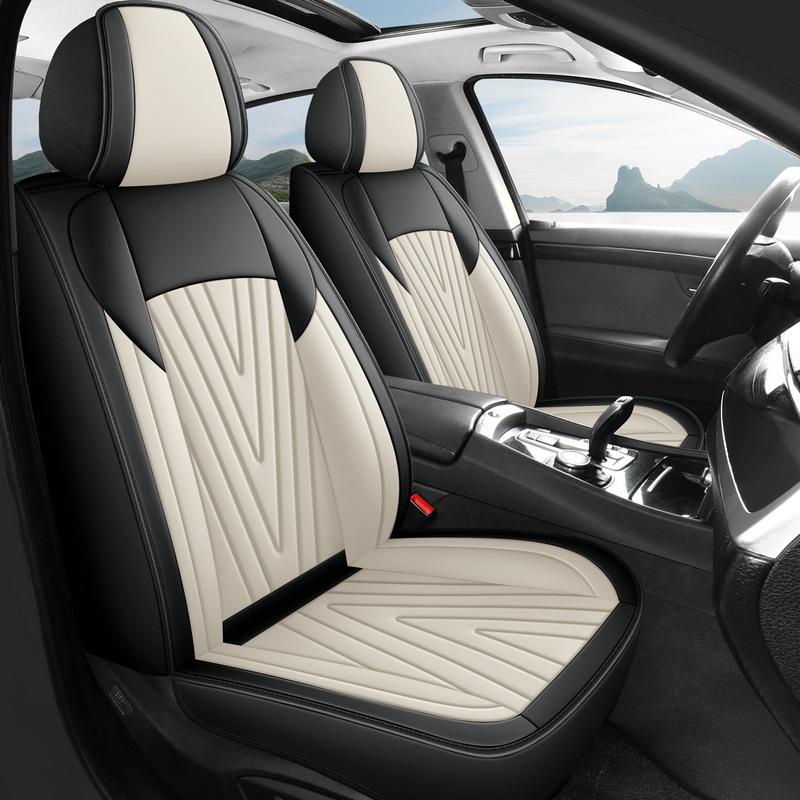 Full Car Five-Seat All-Around Car Seat Covers Suitable for All Seasons, Made of Durable and Breathable Faux Leather, Providing Protection