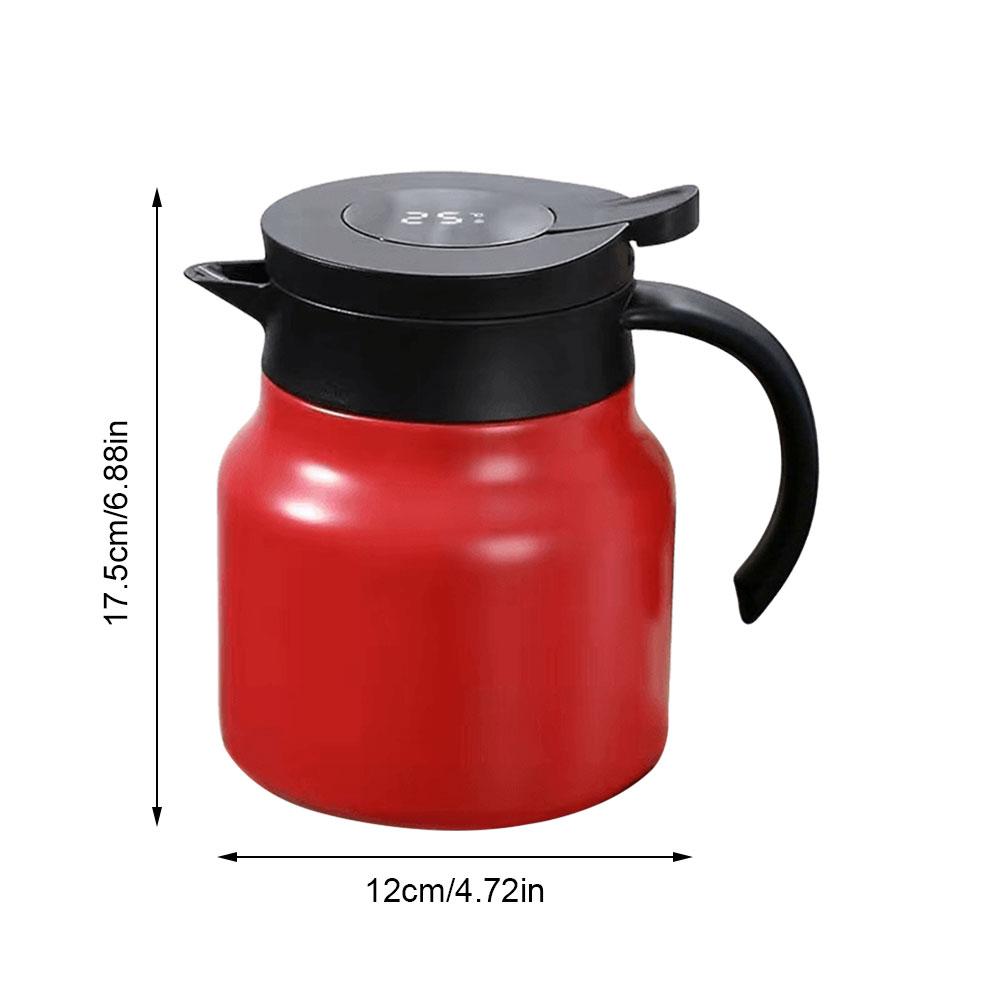 800/1000ml Thermal Insulation Teapot with Tea Filter Water Insulation Jug Portable Thermal Teapot for Coffee Tea Milk Beverage