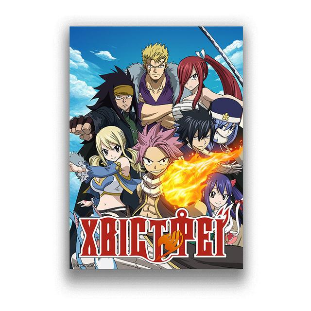 Mural Anime Fairy Tail Oil Painting Printmaking Mural Home Decoration Poster Decorative Art