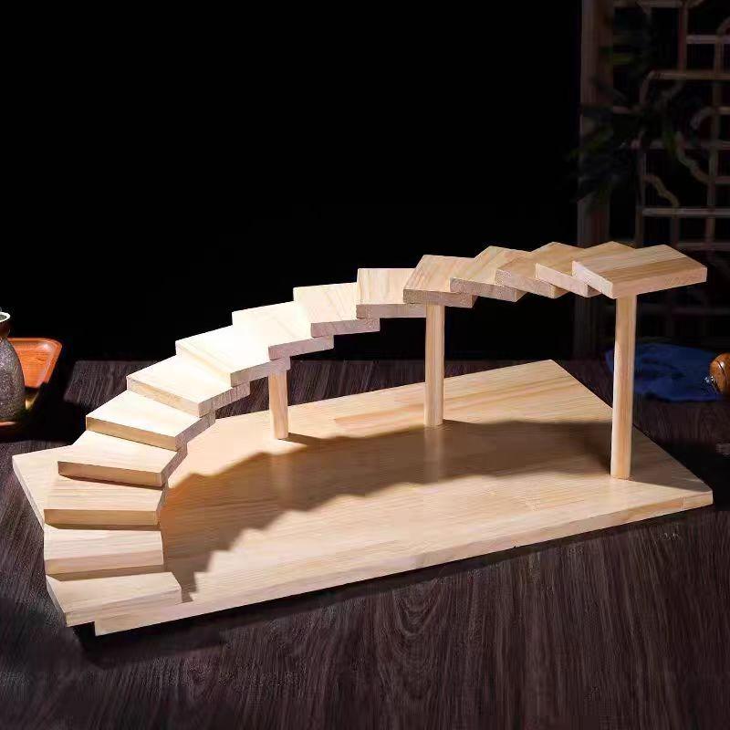 Artistic Wooden Tiered Platter for Sushi, Barbecue, and Hot Pot - Creative Restaurant Tableware Dish Plates