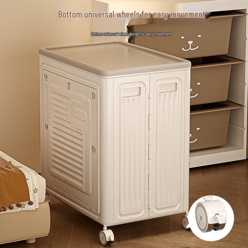 Handun Foldable Flip-Lid Storage Box with Wheels