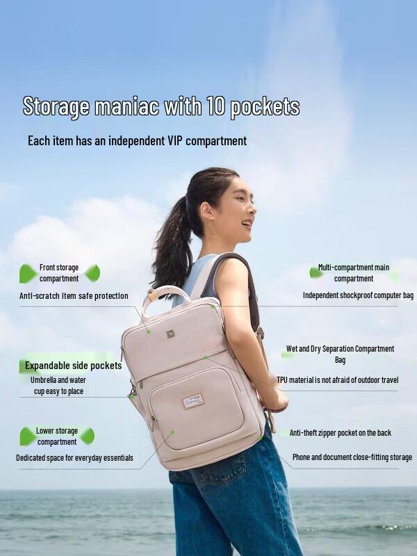 

OIWAS Liuliu Series Casual Travel Backpack 13.44L