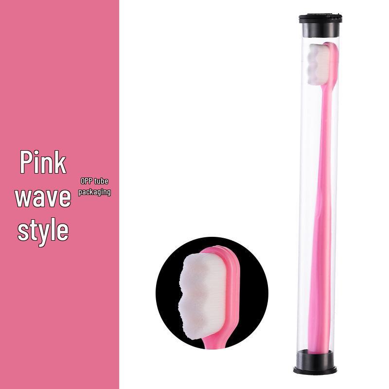 Ultra-Nano Soft Bristle Bamboo Charcoal Toothbrush with 10,000 Ultra-Fine Bristles and Gum Protection Tube