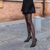 Damen Sexy Schmetterling Offener Schritt Strumpfhose