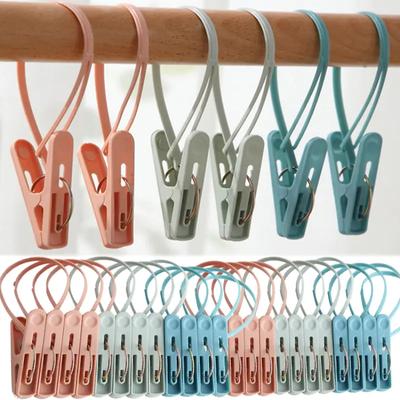 12 stücke Edelstahl Wäscheklammern Wäsche Wäscheklammern Haken Tragbare Hängende Kleidung Clip Kleiderschrank Kleidung Organizer Kleiderbügel
