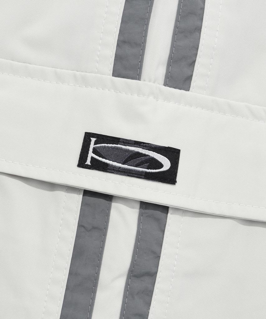 PHYSICAL DEPARTMENT Color Block Stitch Track Pants Ivory