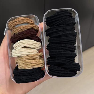 High Ponytail Hair Rope High Elasticity and Durable Rubber Band Women's Hair Tie New High-end Spring Headband Headwear