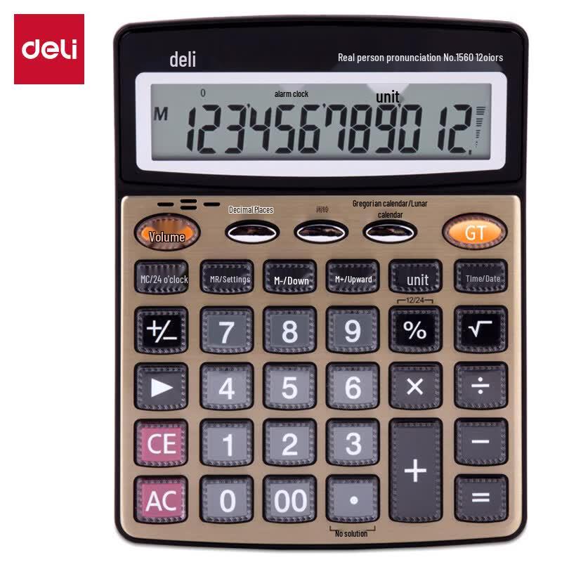 Deli 1560 Voice Calculator