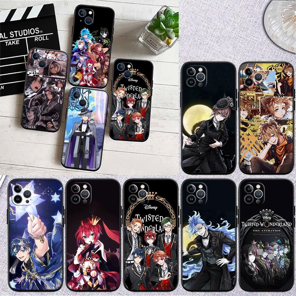 CJ102 Twisted Wonderland Soft Shell Phone Case for Xiaomi Poco C40 C50 C51 C55 C65 C71 C75 F3 F5 F6 F7 M2 M3 Pro Ultra