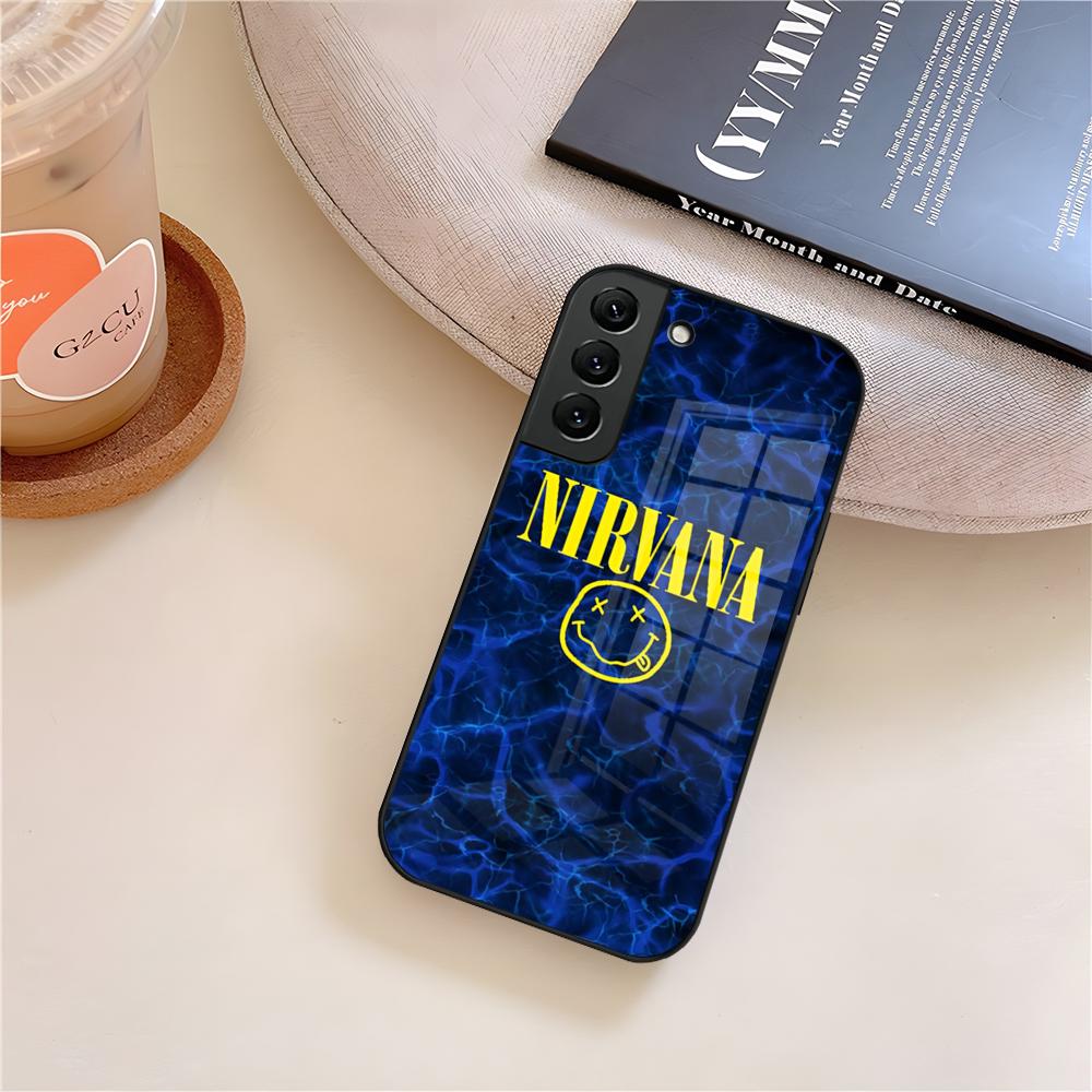 

Band NN-Nir-vanaS Nevermind Phone Case Glass For Samsung Galaxy S26 S25 S21 S22 S24 S23 S20 Ultra Fe Plus A16 A24 A55 A53 Coque Galaxy S22 Plus 5G
