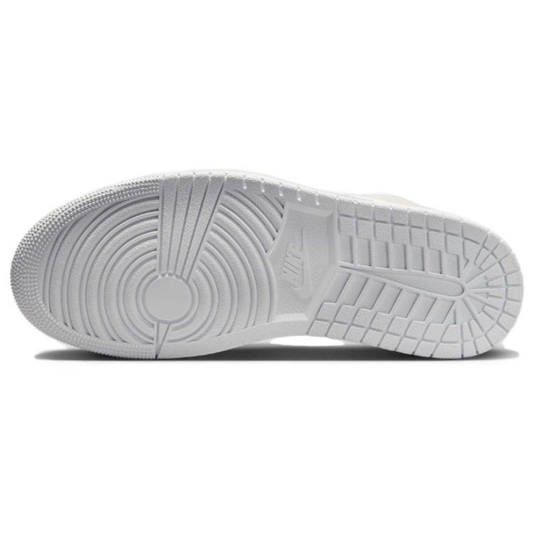 Air Jordan 1 Mid SE Craft Inside Out - Bianco Vela Scarpe da Ginnastica da Uomo Marrone-Legno-Chiaro Grigio Tecnico DM9652-120