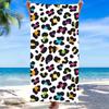Summer Pineapple with Sunglasses Beach Towel Tropical Print Quick Dry Towel
