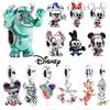 New 925 Silver Minnie & Stitch Charms Beads Fits 3mm Original Bracelet Necklace Womens DIY Fine Jewelry Gifts