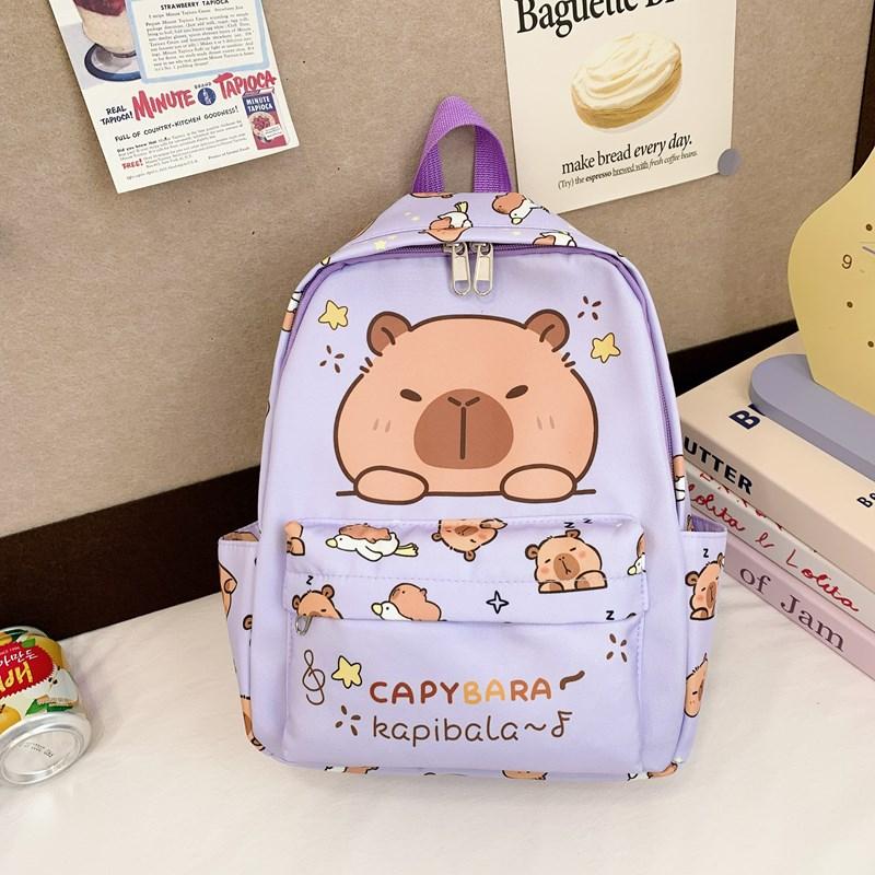 Roztomilý školní batoh s velkou kapacitou, omyvatelný, voděodolný, všestranný batoh, prodyšná zádová podložka, kreslená cestovní taška, studentský