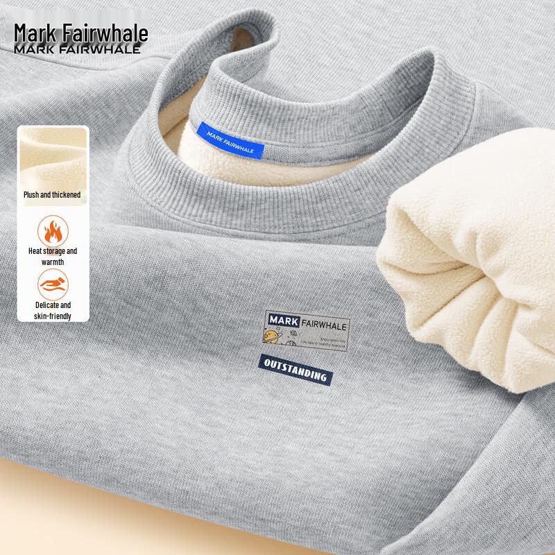 Mark Fairwhale Herren Fleecegefüttertes Rundhals-Sweatshirt