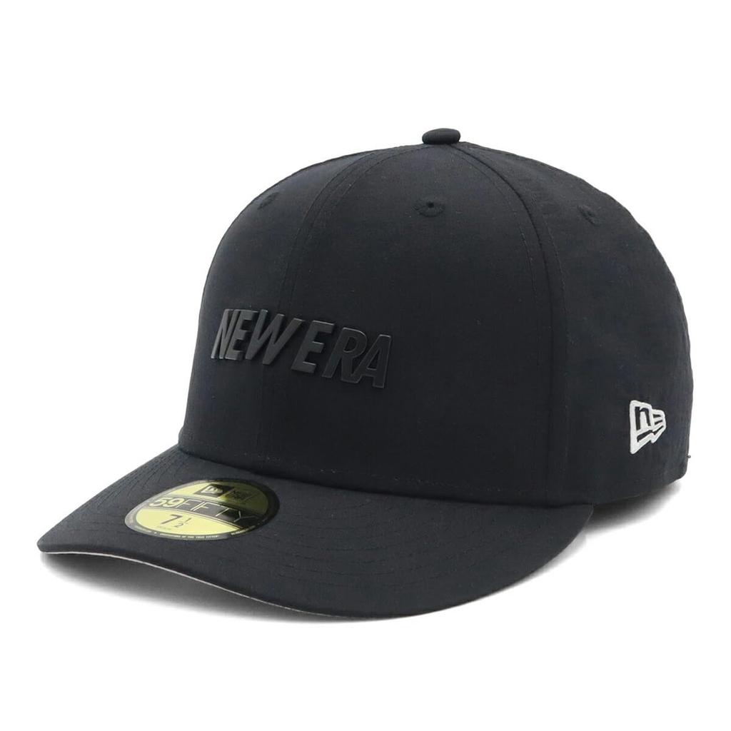[New Era] New Era Cap Pre-Curved 59FIFTY 14693268 NER36C1209 Black Nylon Tussah Metal Plate UNDER VISOR ONSPOTZ Exclusive Men's Women's Hat Gokyu