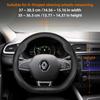 ZKMD1 Suitable for Renault Ultra-Thin Breathable Leather Steering Wheel Cover Suitable for Megane 3 2 4 Clio4 5 Captur Trafic