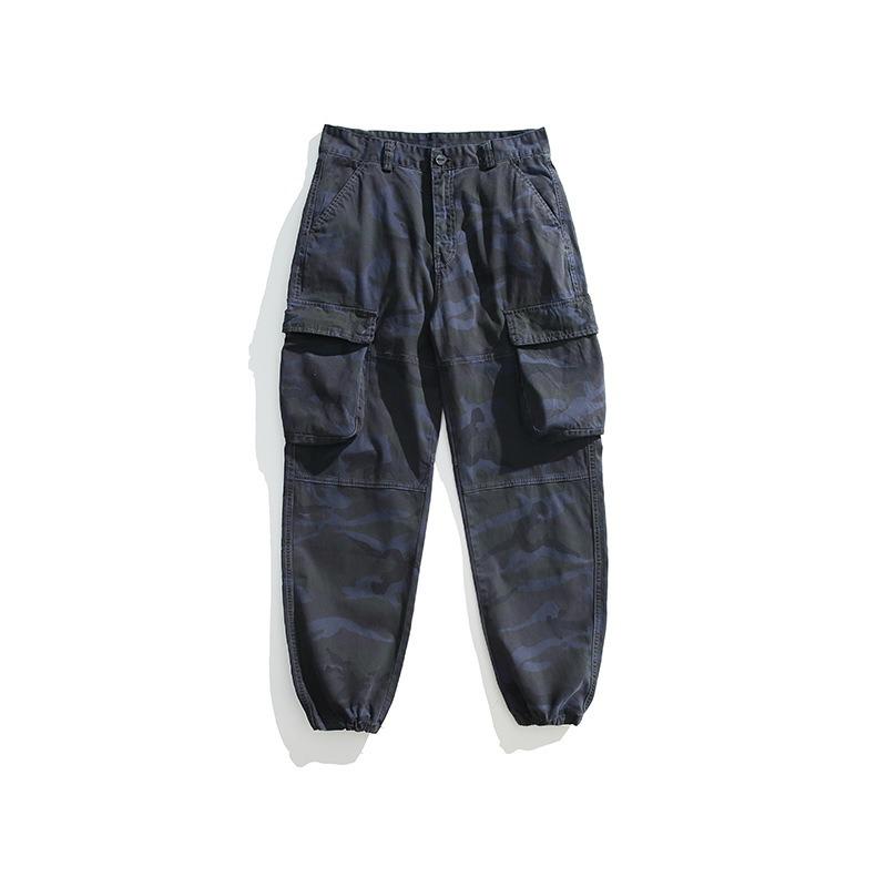 Men's Camouflage Overalls Casual Loose Leggings Trendy Pants Men's High-end Sports Men's Trousers