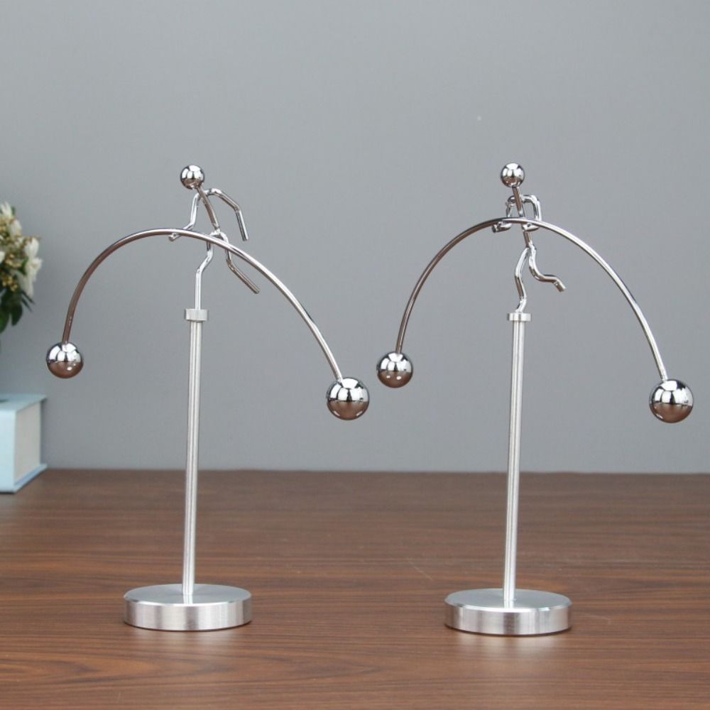 Home Decor Balance Iron Man Ornaments Pendulum Cradle Tumble Ornaments Balance Ball Toy  Kids Toys